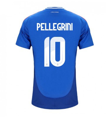 Italia Lorenzo Pellegrini #10 Primera Equipación Eurocopa 2024 Manga Corta